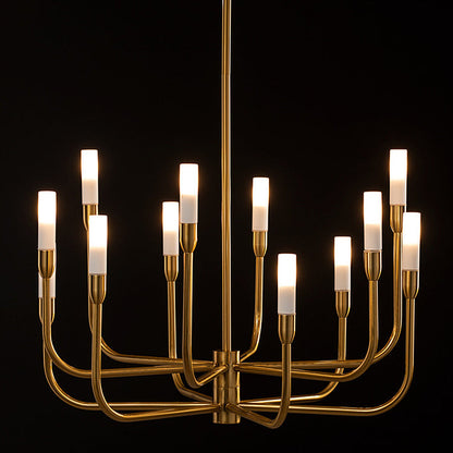 Gracia Twelve Light Pendant Brass