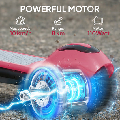 Electric Scooter, Lightweight E Scooter with LED Display, Pink