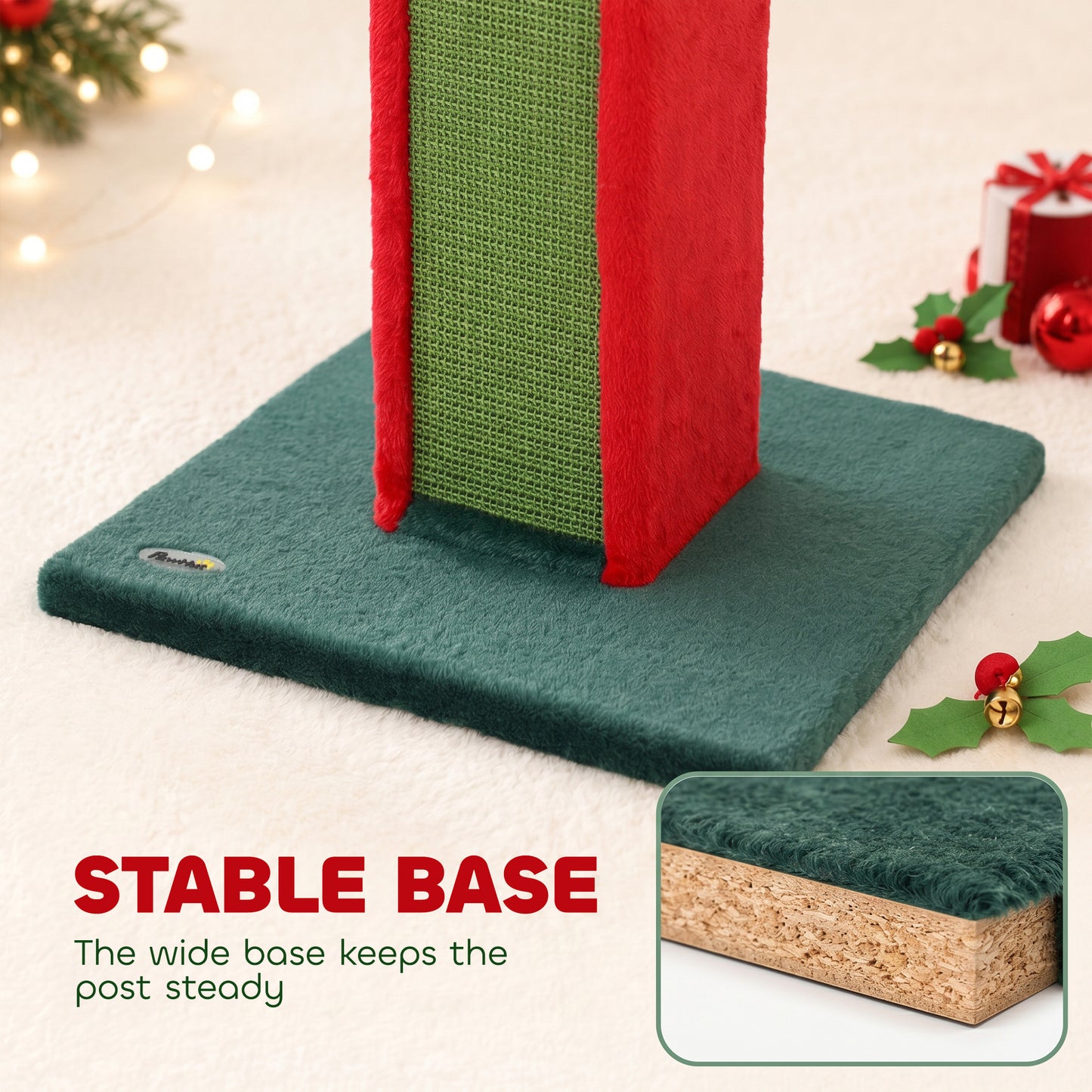 81cm Tall Cat Scratching Post for Indoor Cats with Bell Toy