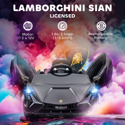 Lamborghini SIAN 12V Electric Car for Kids w/ Remote Control
