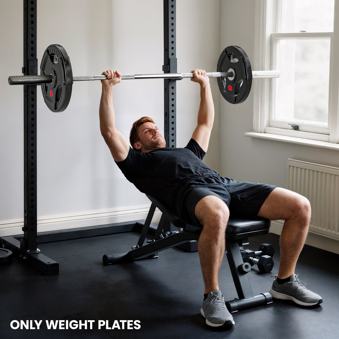 20kg Olympic Weight Plate, Weight Plate Disc with Tri-Grips