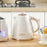 Electric Kettle, Fast Boil, 1.7L, 3kW, Swivel, Auto Shut-off, Cream