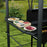 2.4 x 1.5m Outdoor Grill Gazebo with Side Shelves, PC Board Roof, Grey