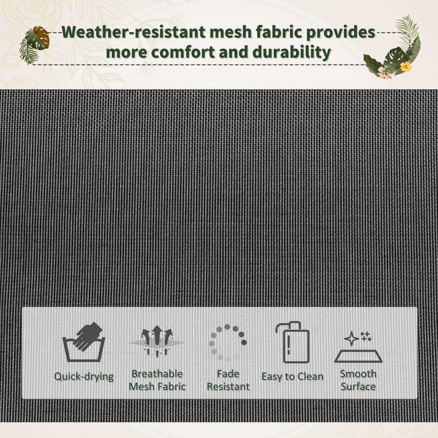 Patio Adjust Lounge Chair Rocker Outdoor w/ Pillow, Footrest- Black