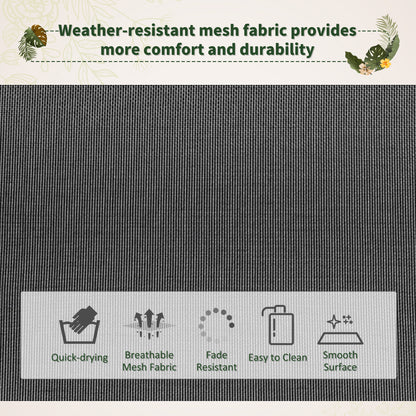 Patio Adjust Lounge Chair Rocker Outdoor w/ Pillow, Footrest- Black