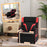 2 in 1 Kids Armchair Recliner, PU Leather, for 3-9 Years Old, Black