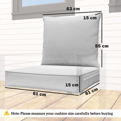 Seat and Back Cushion Set, Fade Resistant Replacement Cushion