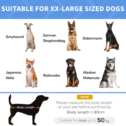 Elevated Dog Bed Cooling Raised Pet Cot for Indoor Outdoor Use, XX Large