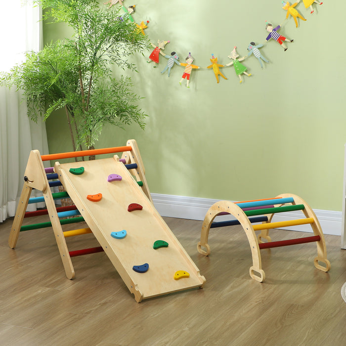 5 in 1 Toddler Climbing Frame with Ramp, Arch, for 18-48 Months