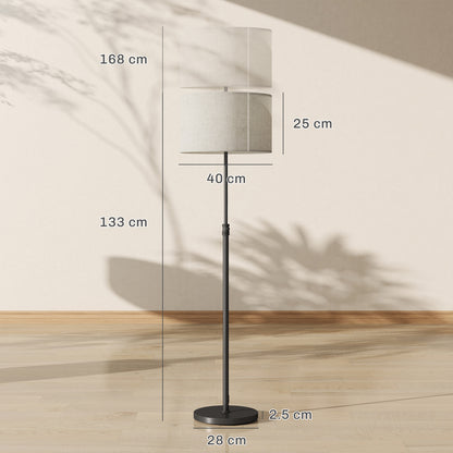 Modern Dimmable Standing Lamp with Adjustable Colour Temperatures