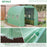 3.5 x 2 x 2 m Polytunnel Greenhouse, Walk in Pollytunnel Tent with Steel Frame, PE Cover, Roll Up Door and 6 Windows, Green