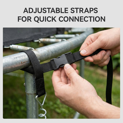 4Pcs Trampoline Anchor Kit, 32 cm Galvanised Trampoline Stakes