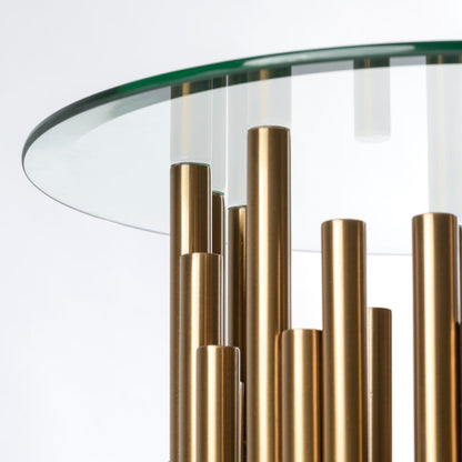 Rubell Brass Side Table