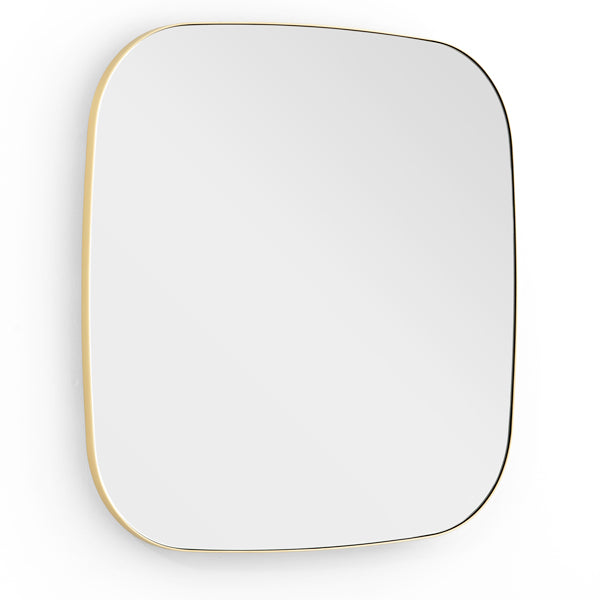 Emmerson Soft Square Mirror - Brushed Brass