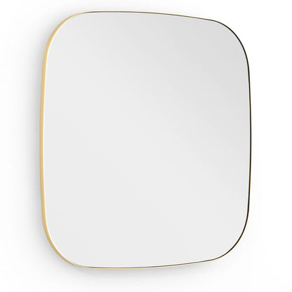 Emmerson Soft Square Mirror - Brushed Brass