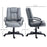 Office Chair, Faux Leather Computer Desk Chair, Mid Back Executive Chair with Adjustable Height and Swivel Rolling Wheels