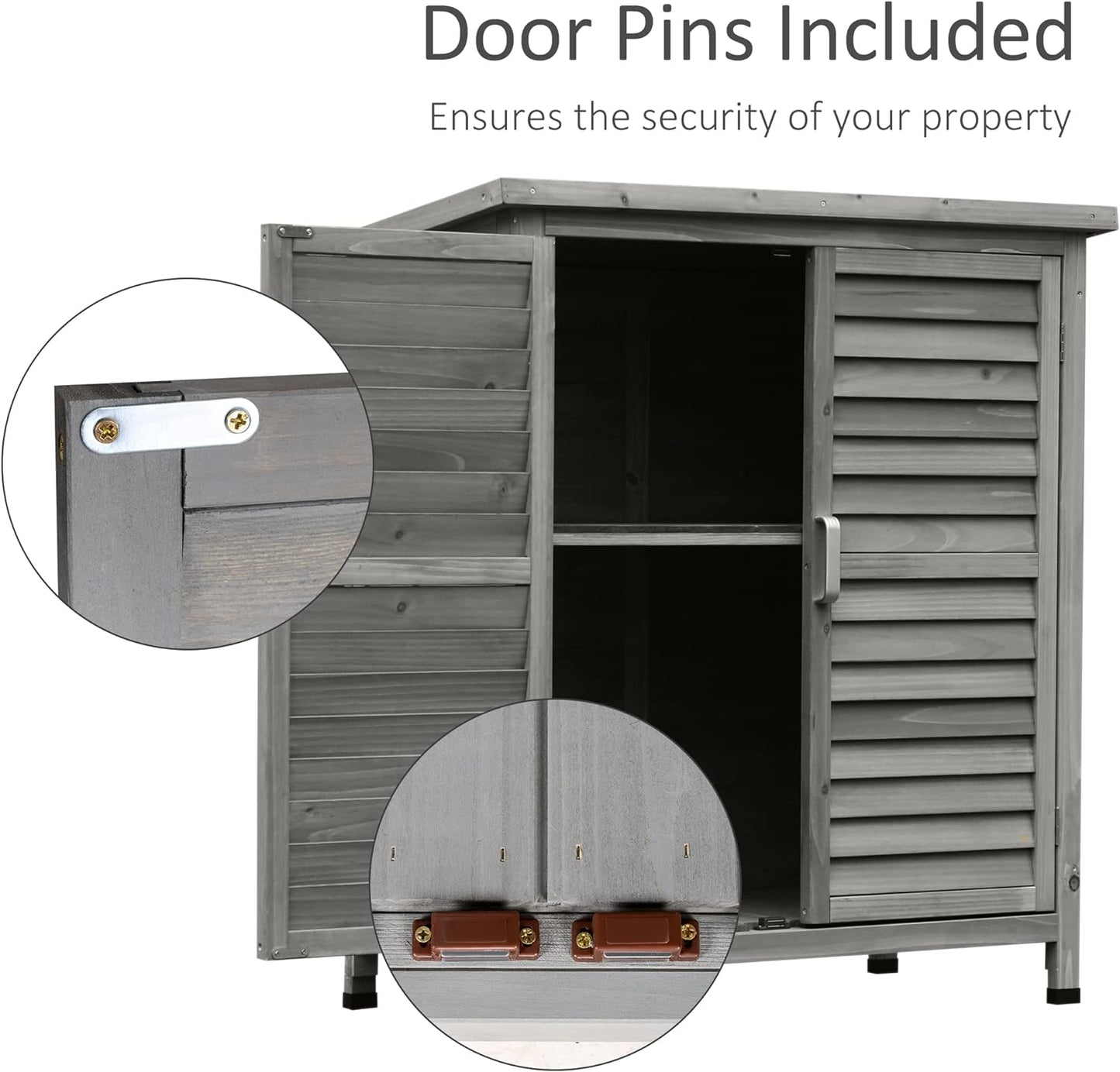 Garden Storage Shed 87L x 46.5W x 96.5Hcm