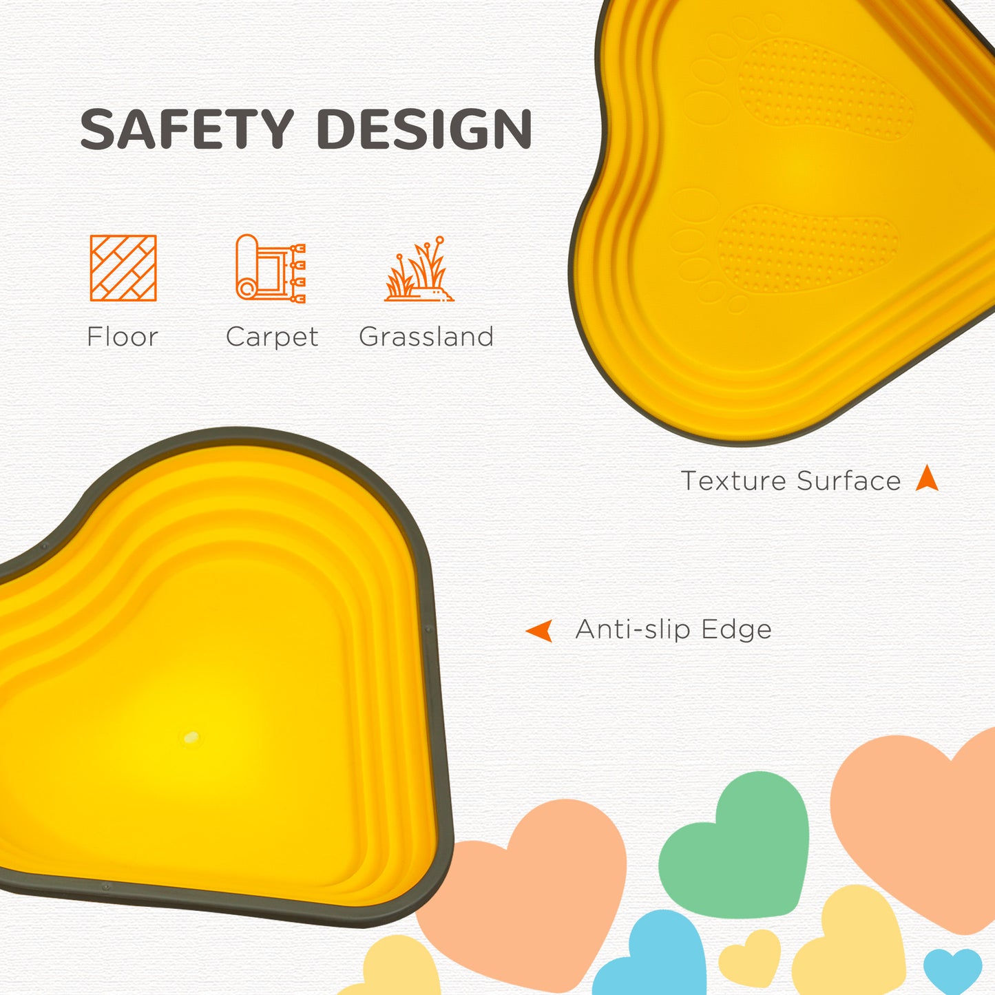 11PCs Kids Stepping Stones, Non-Slip Stackable River Stones