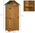 Garden Shed Vertical Utility 3 Shelves Shed Wood Outdoor Garden Tool Storage Unit Storage Cabinet