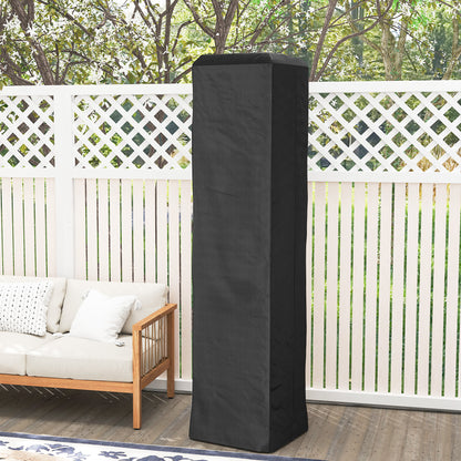 Heavy Duty Gas Pyramid Outdoor Patio Heater Cover, Black