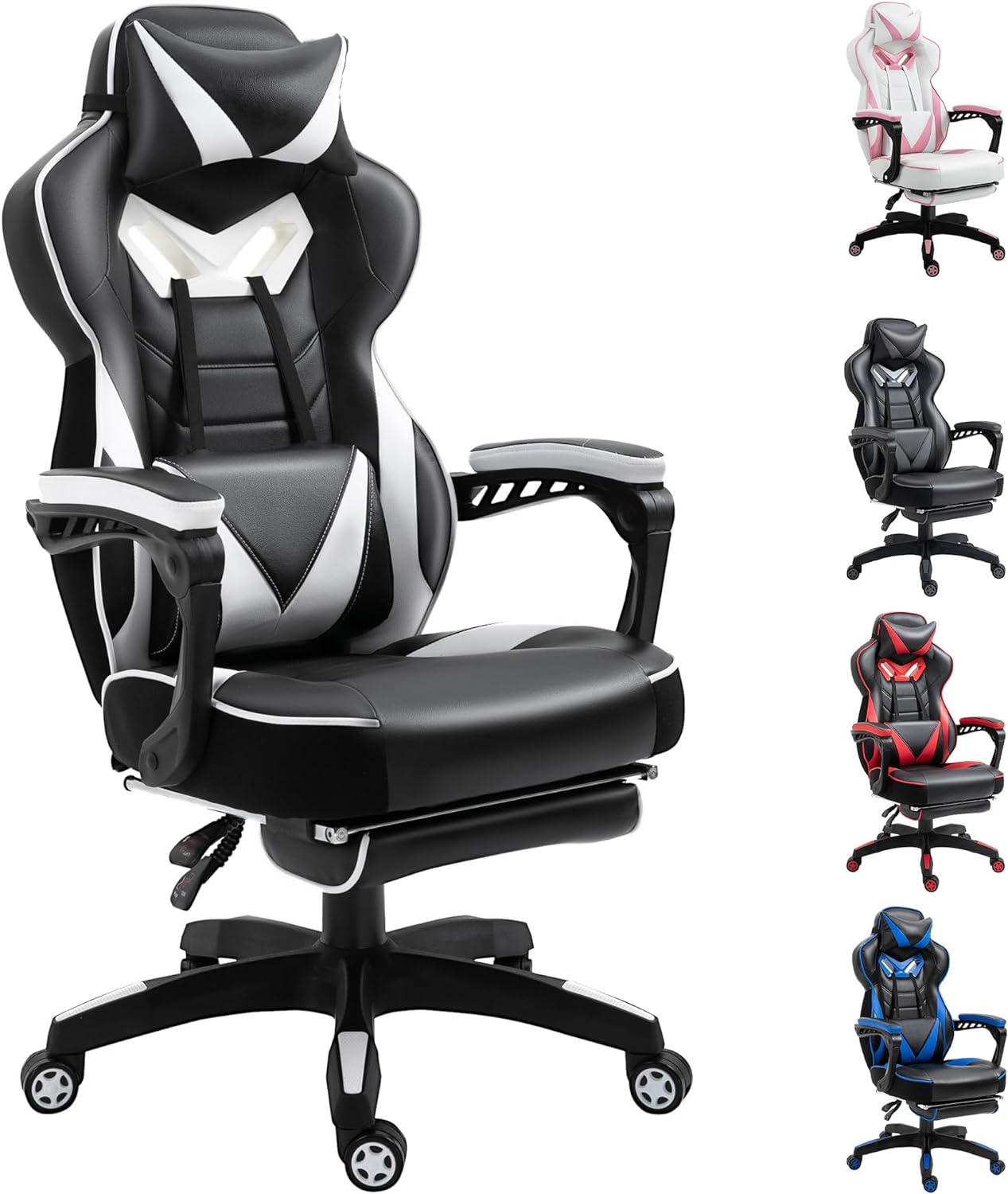 Vinsetto Racing Gaming Chair with Footrest