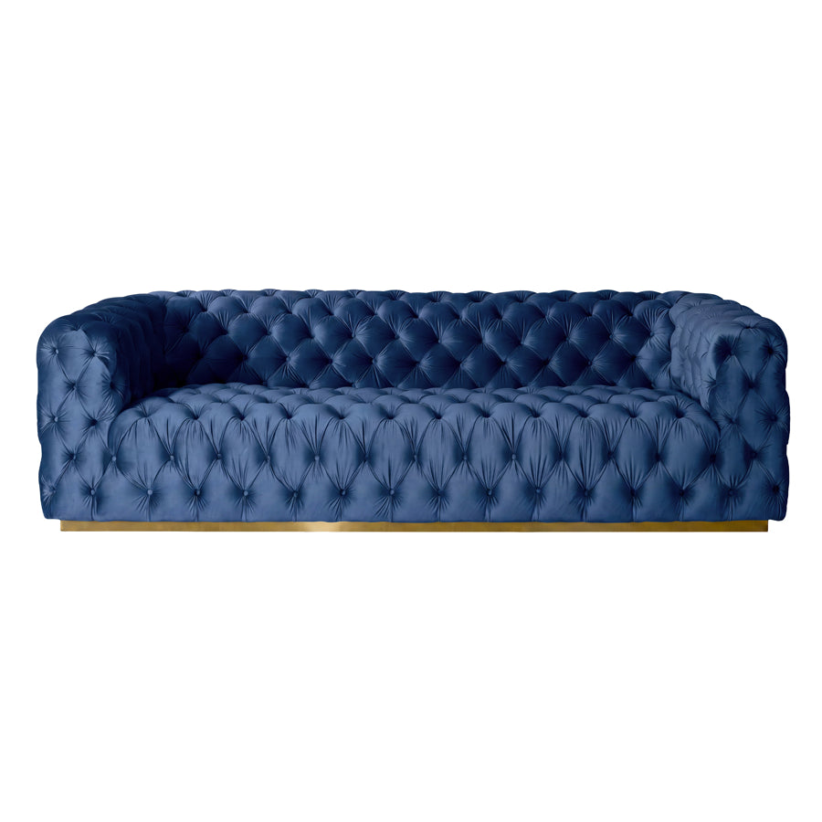 Frankfurt Three Seat Sofa - Navy Blue