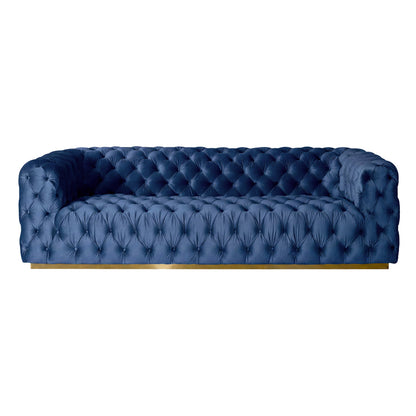 Frankfurt Three Seat Sofa - Navy Blue