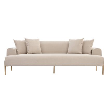 Duke Three Seat Sofa – Limestone