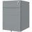 Lockable Cabinet, Rolling Filing Cabinet with 3 Drawers, Steel Office Drawer Unit for A4, Letter, Legal Sized Files