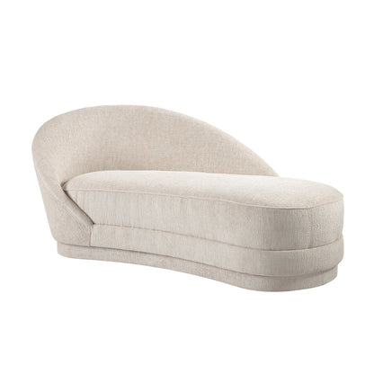 Selini Chaise Longue – Light Taupe Chenille