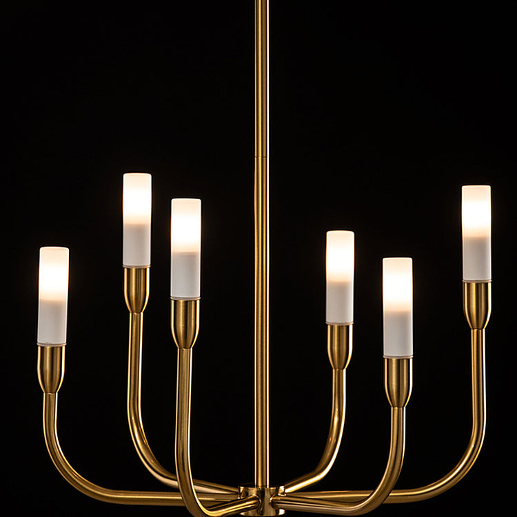 Gracia Six Light Pendant Brass