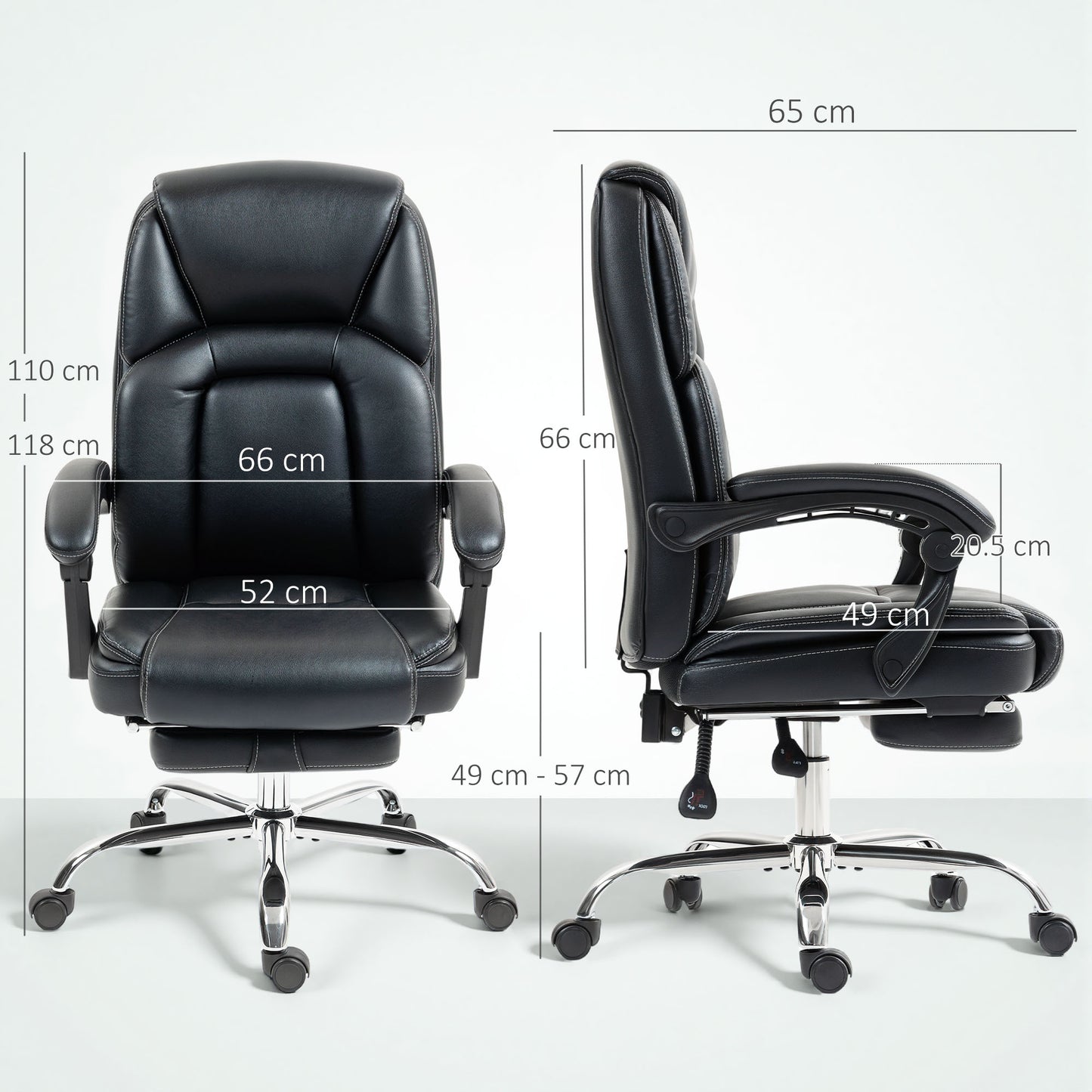 Office Chair, Computer Desk Chair with Spring Cushion, Black