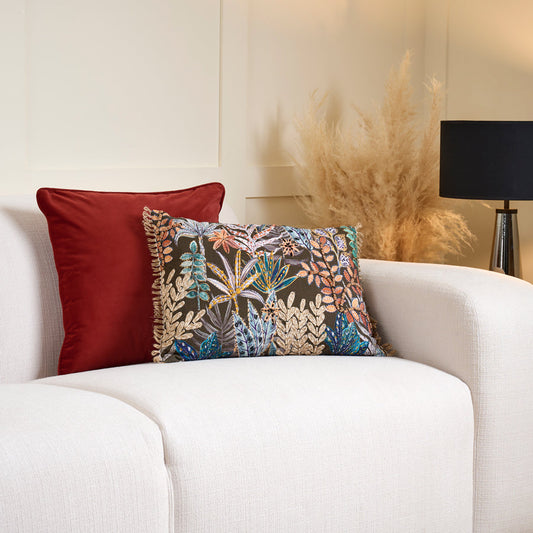 Cayenne Square Velvet Cushion