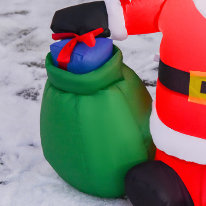 4ft Inflatable Christmas Santa Claus LED Lighted Yard Holiday for Lawn