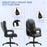 Executive Office Chair High Back Computer Chair with Armrests Black