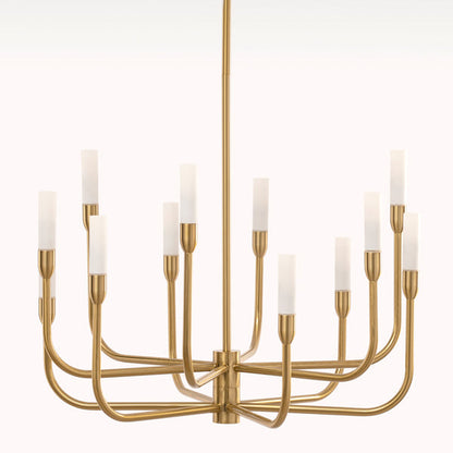 Gracia Twelve Light Pendant Brass