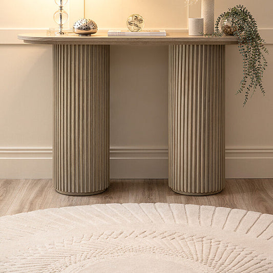 Ophelia Washed Grey Oak Console Table