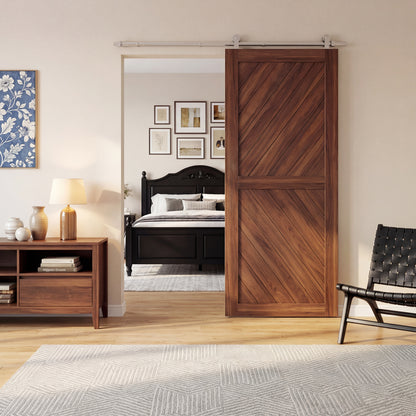 Sliding Door Hardware Kit Smooth Quiet 152cm Silver Tone
