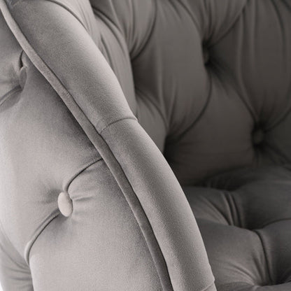 Frankfurt Bar Stool - Dove Grey - Silver base