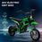 24V Kids Electric Motorbike with Twist Grip Throttle, Music, Horn - Green