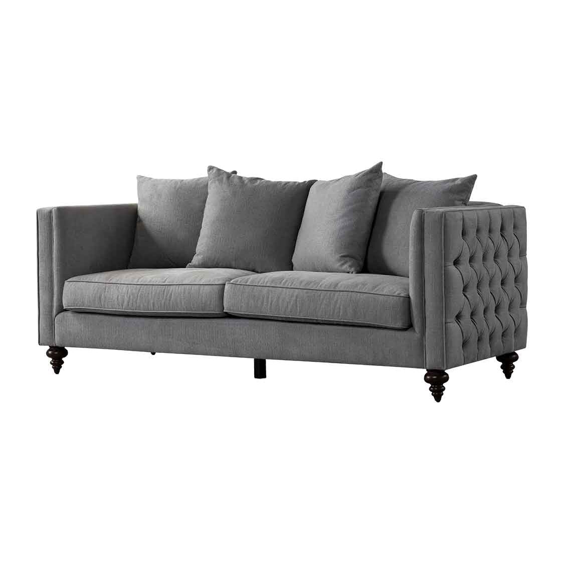 Ascot Three Seat Sofa – Flint Grey