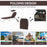 Reclining Chair Sun Lounger Folding Lounger Seat with Sun Shade Awning Beach Garden Outdoor Patio Recliner Adjustable (Brown)