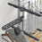 4-Tier Large Clothes Airer Stainless Steel Clothes Drying Rack Grey