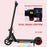 Folding Electric Scooter w/ LED Lights and Display, Black