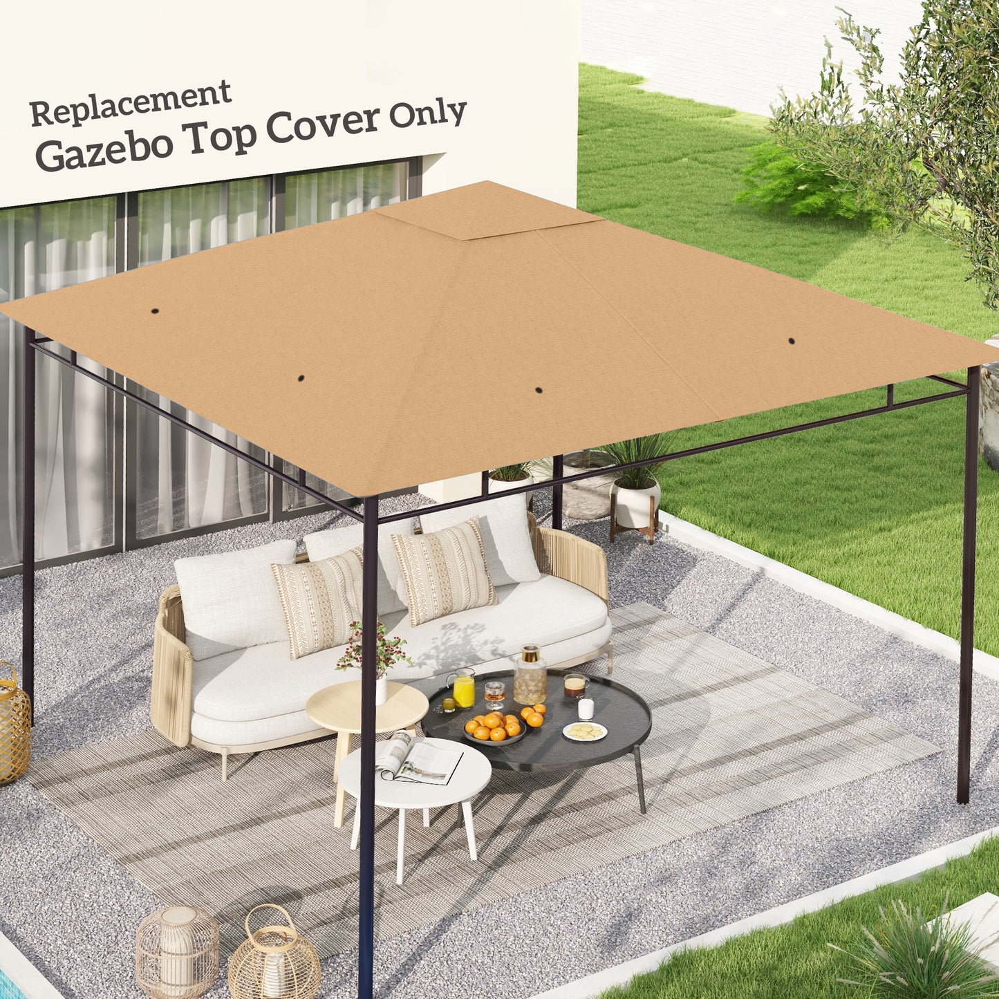 3 x 3 m Gazebo Canopy Replacement Cover, Gazebo Roof Replacement