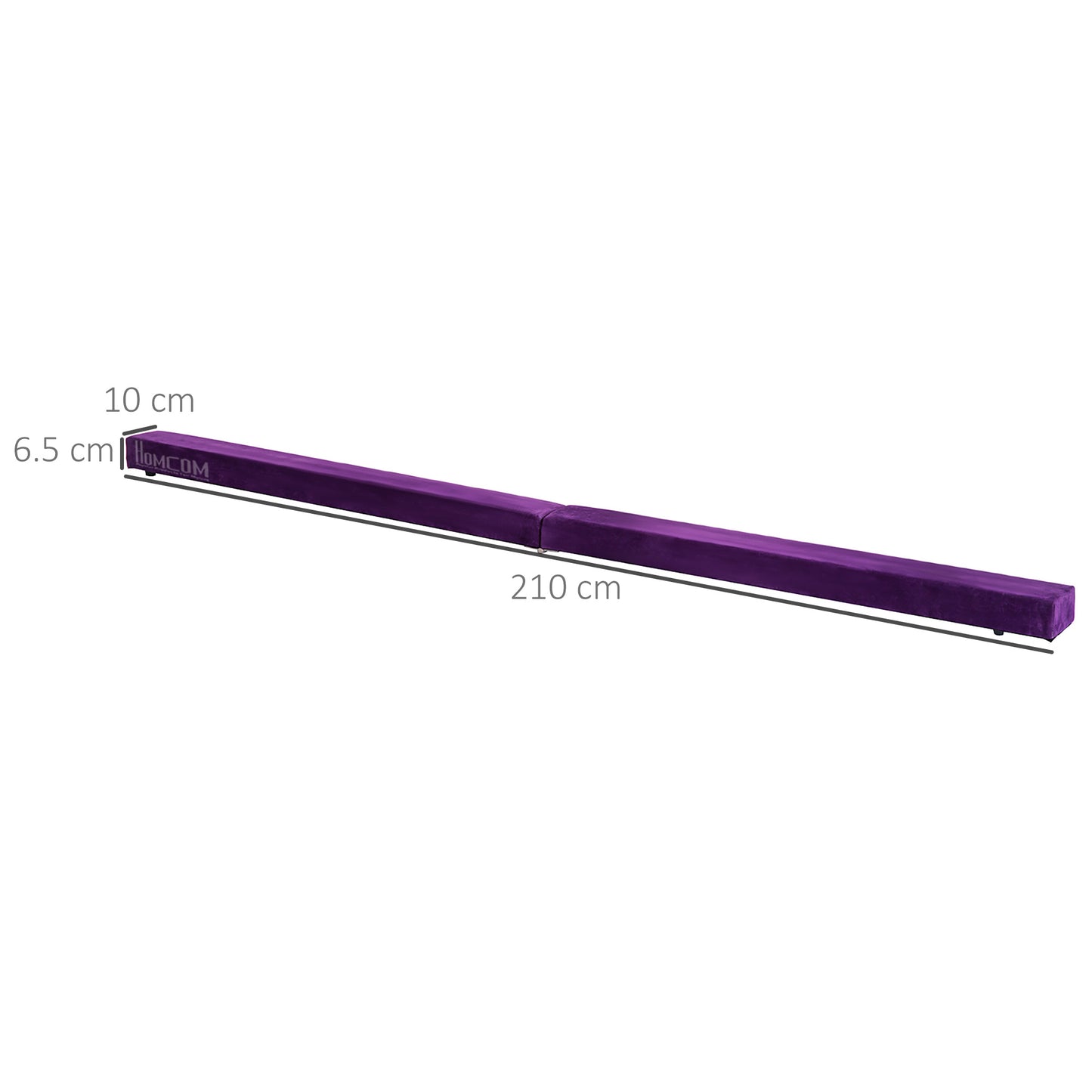 2.1m Balance Beam Trainer Fold Performance Gymnastics, Purple