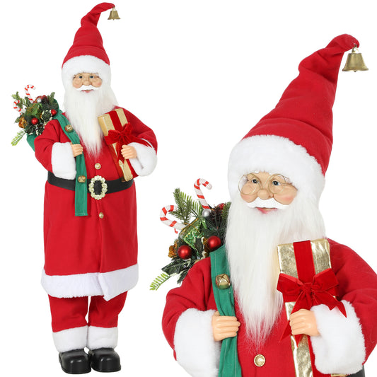 4ft Christmas Singing Dancing Santa Claus with Gift and Sack