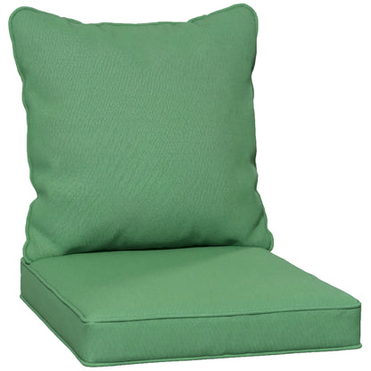 Garden Chair Cushion with Seat & Back Pad, CUSHION ONLY, Green