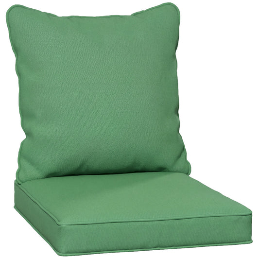 Garden Chair Cushion with Seat & Back Pad, CUSHION ONLY, Green