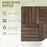 27 Pcs Solid Wood Interlocking Decking Tiles For Patio, Balcony, Roof Terrace, Hot Tub, Black, (30 x 30 cm Per Piece)